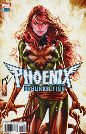 Phoenix Resurrection Return Of (Adult) Jean Grey #1 Cover N DF Comic Sketch Art Exclusive Mark Brooks Variant Cover Signed By Matthew Rosenberg - xLs Comics