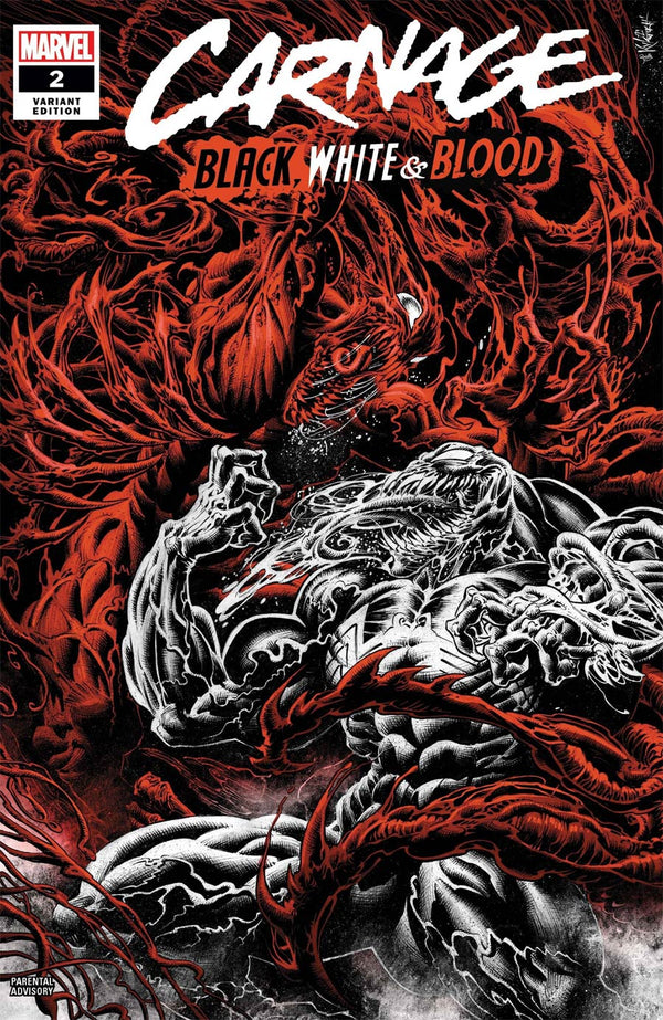 Carnage Black White & Blood #2 Cover B Variant Kyle Hotz Cover - xLs Comics