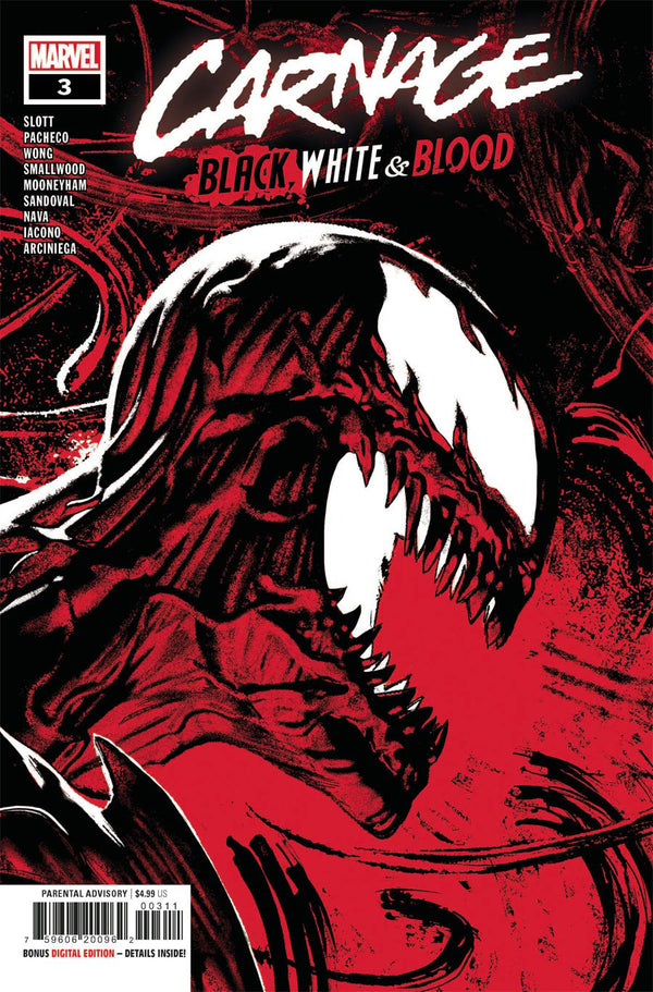 Carnage Black White & Blood #3 Cover A Regular Greg Smallwood Cover - xLs Comics