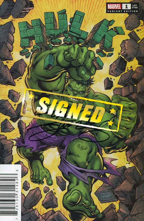 Hulk Vol 5 #1 Cover N DF Dan Jurgens Variant Cover Signed By Dan Jurgens with COA - xLs Comics