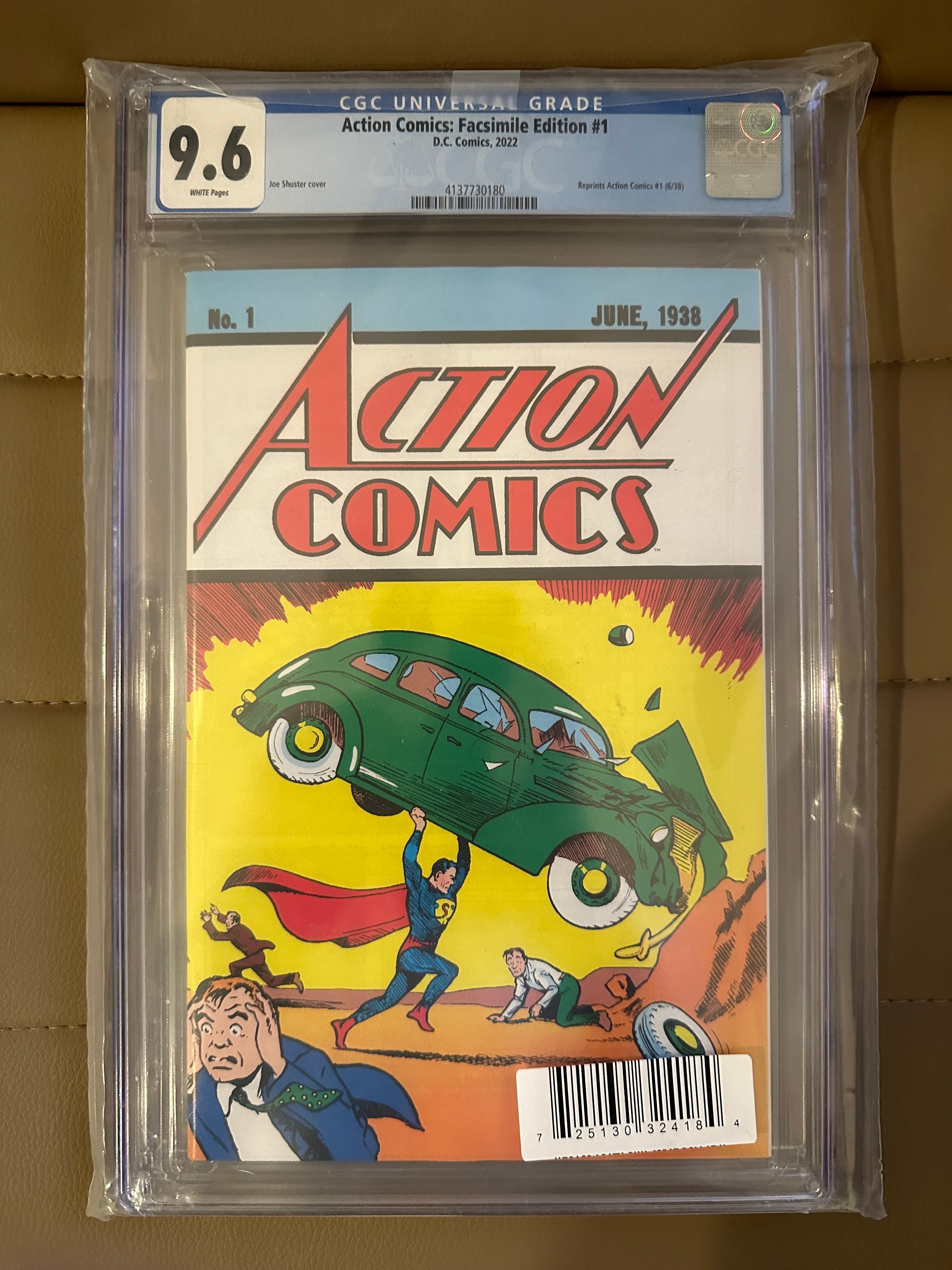 Action Comics #1 Cover H Facsimile Edition (2022) DF CGC Graded 9.6