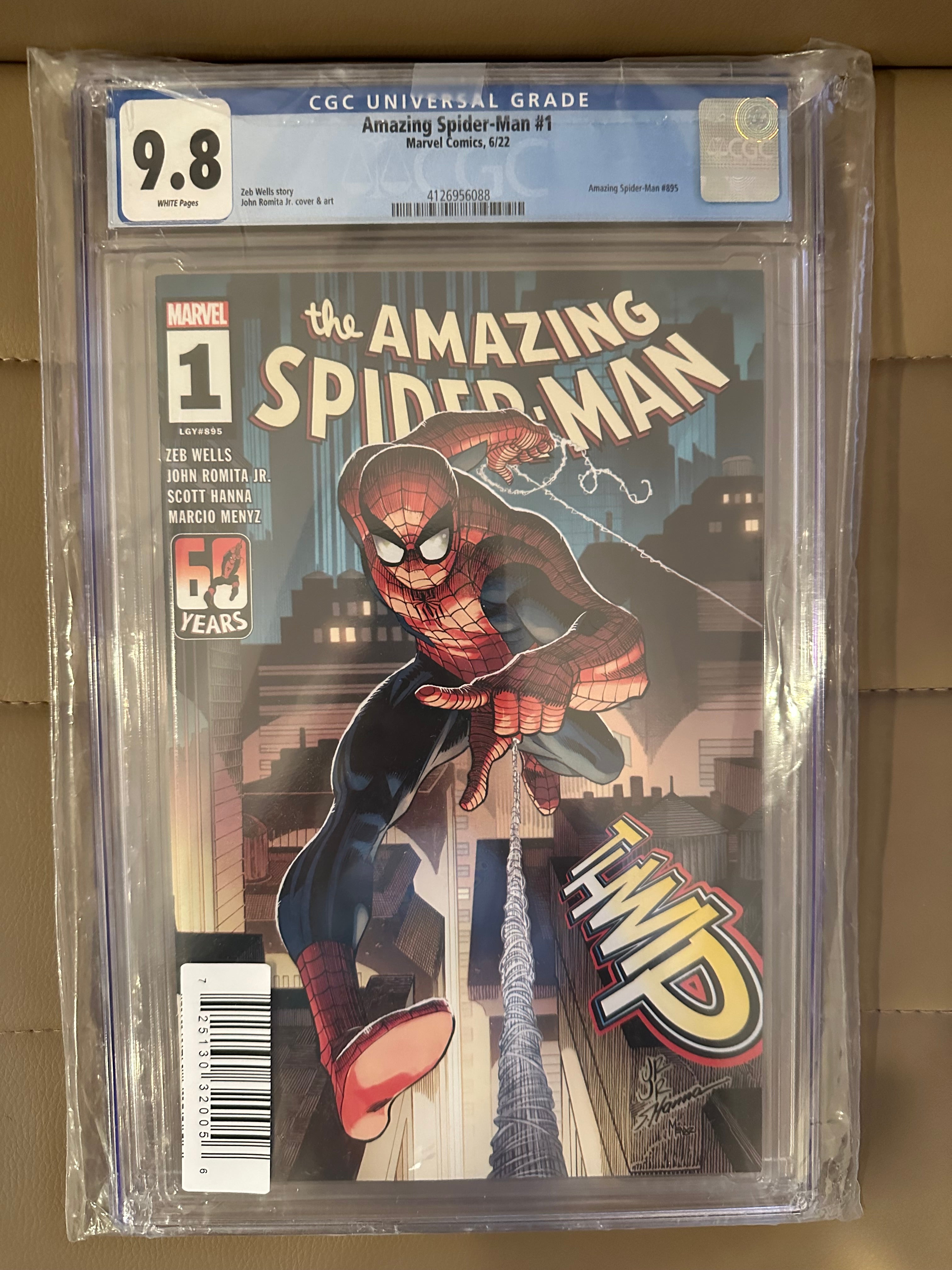 Amazing Spider-Man Vol 6 #1 Cover R DF John Romita Jr Cover CGC Graded 9.8