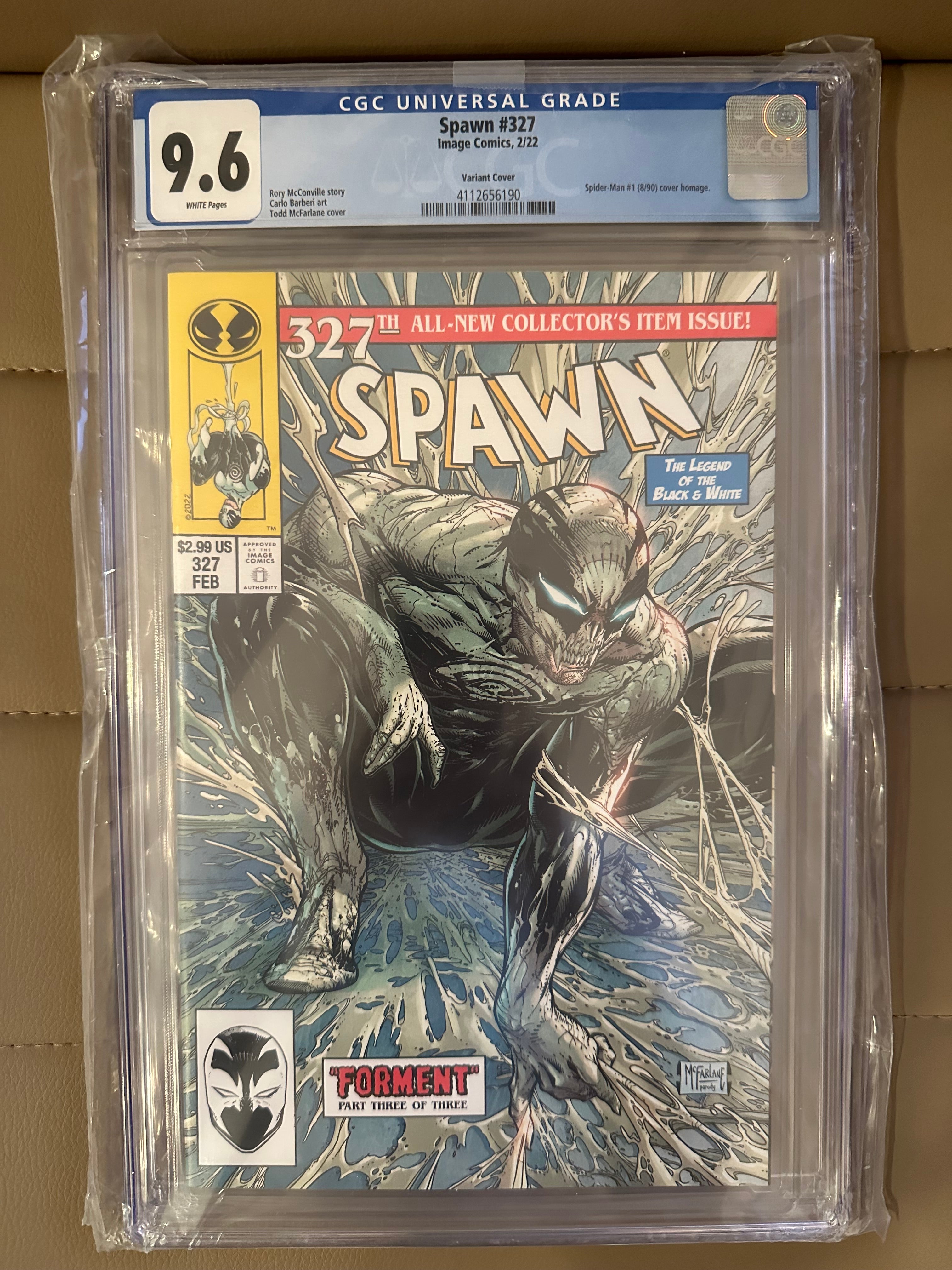 Spawn #327 Cover C DF Todd McFarlane Variant Cover CGC Graded 9.6