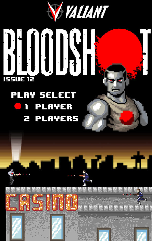 Bloodshot #12 Harbinger Wars Orderall 8-Bit Var (W) Duane Swierczynski (A) Barry Kitson (Ca) Matthew Waite - xLs Comics