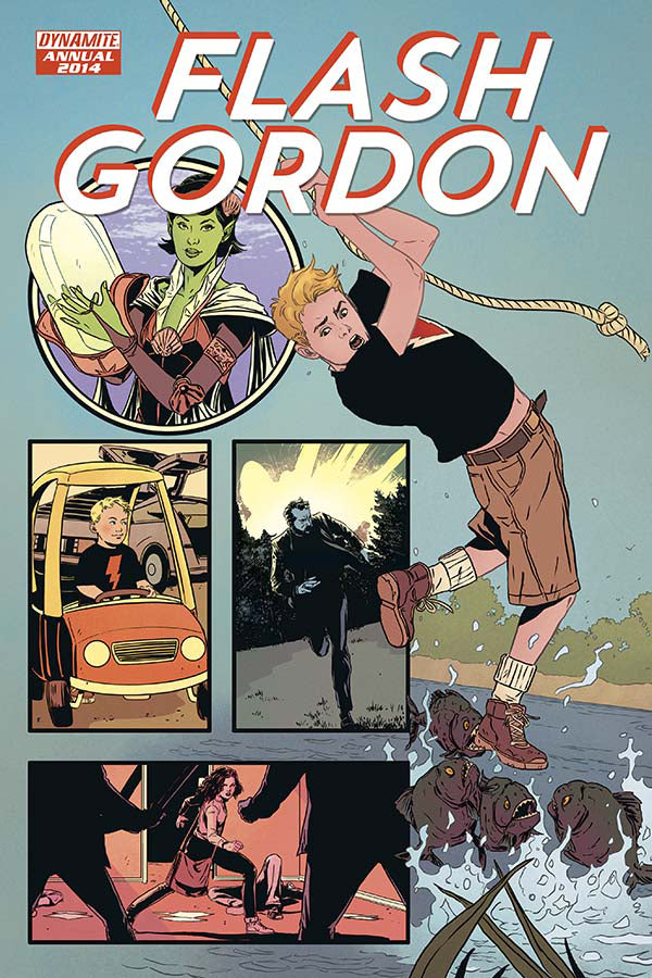 Flash Gordon Annual 2014 (W) Jeff Parker, Ben Acker, Ben Blacker, Chris Eliopoulos, Nathan Cosby (A) Chris Eliopoulos, Faith Erin Hicks, Jeremy Treece, Lee Ferguson, Craig Rousseau (Ca) Marc Laming - xLs Comics