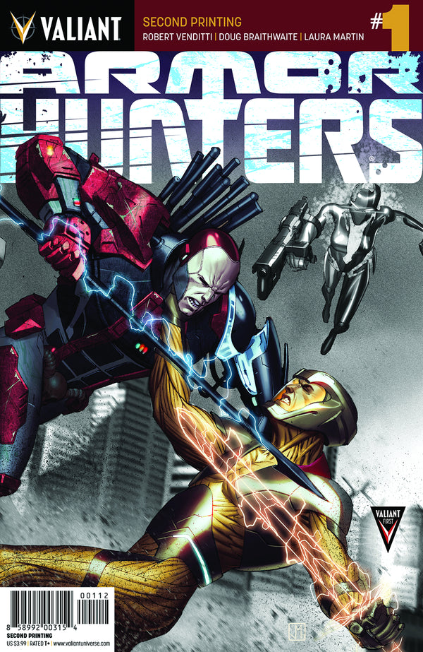 Armor Hunters #1 (Of 4) 2Nd Ptg (Pp #1132) (W) Robert Venditti (A) Doug Braithwaite (Ca) Jorge Molina - xLs Comics