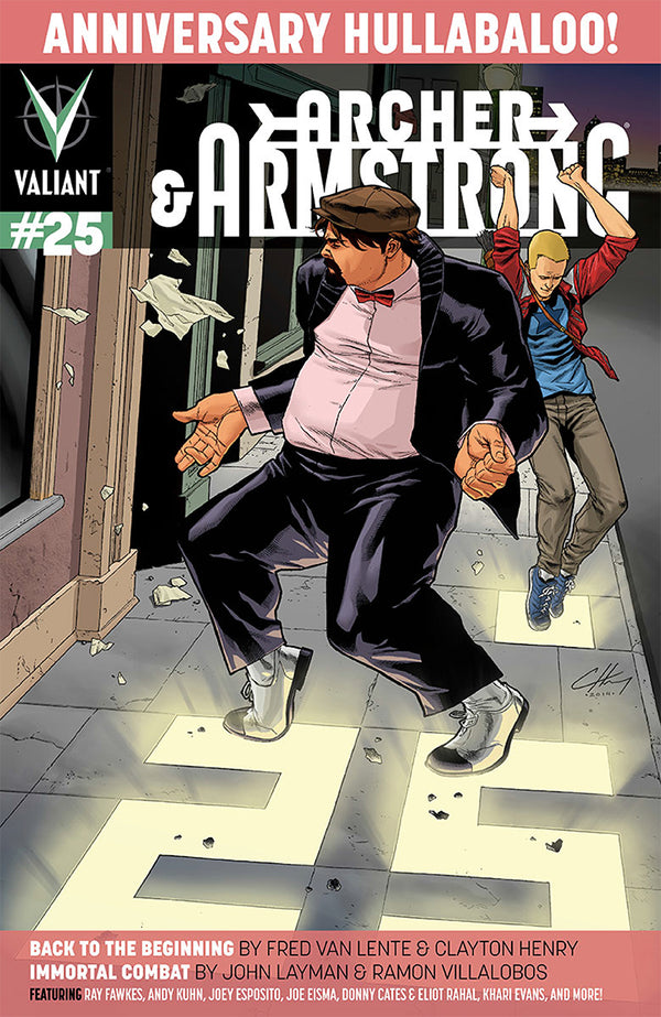 Archer & Armstrong #25 Cvr A Henry (W) Fred Van Lente, Ray Fawkes, Justin Jordan, John Layman, Donny Cates (A) Khari Evans, Eliot Rahal, Andy Kuhn, Ramon Villalobos, Rafer Roberts (A/Ca) Clayton Henry - xLs Comics