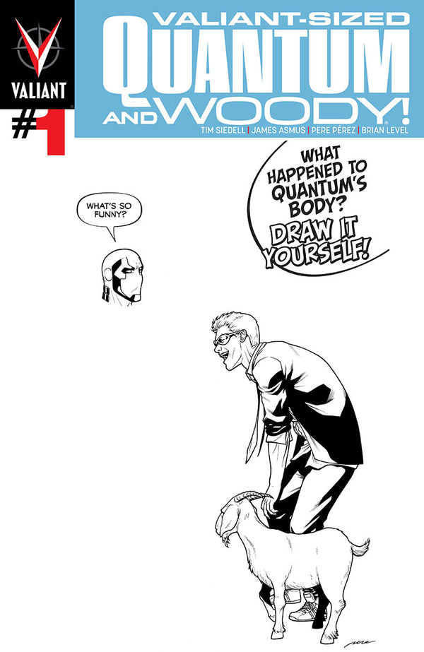 Valiant Sized Quantum & Woody #1 Blank Perez Cvr (W) Tim Siedell, James Asmus (A/Ca) Pere Perez - xLs Comics