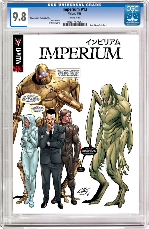 Imperium #13 Cvr C Cgc Replica Henry (New Arc) (W) Joshua Dysart (A) Khari Evans (Ca) Clayton Henry - xLs Comics