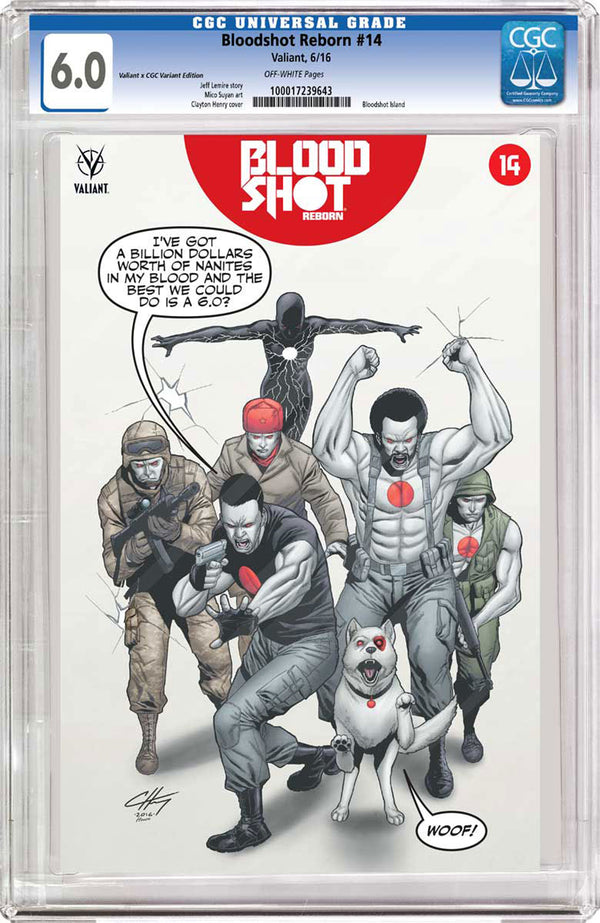 Bloodshot Reborn #14 Cvr E Cgc Replica Henry (New Arc) (W) Jeff Lemire (A) Mico Suayan (Ca) Clayton Henry - xLs Comics