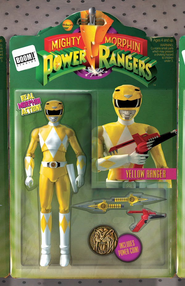 Mighty Morphin Power Rangers #5 Unlock Action Figure Var (W) Kyle Higgins, Steve Orlando (A) Thony Silas, Corin Howell (Ca) David Ryan Robinson - xLs Comics