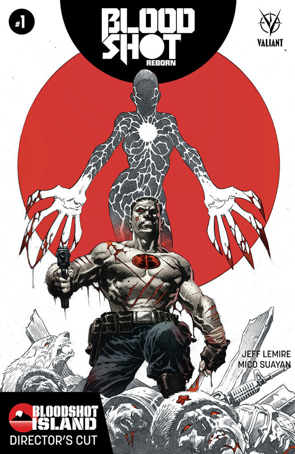 Bloodshot Reborn Bloodshot Island Directors Cut #1 (W) Jeff Lemire (A) Mico Suayan (Ca) Tomas Giorello - xLs Comics