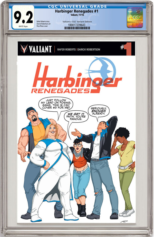 Harbinger Renegade #1 Cvr E Cgc Replica Perez - xLs Comics