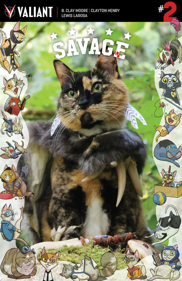 Savage #2 Cvr C Cat Cosplay Var (W) B. Clay Moore (A) Clayton Henry, Lewis Larosa (Ca) Photo - xLs Comics