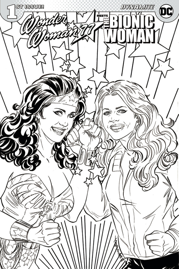 Wonder Woman 77 Bionic Woman #1 (Of 6) Cvr D Coloring Book (W) Andy Mangels (A/Ca) Judit Tondora - xLs Comics