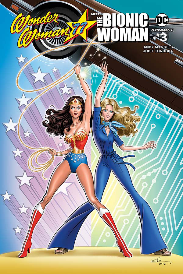 Wonder Woman 77 Bionic Woman #3 (Of 6) Cvr B Hanson (W) Andy Mangels (A) Judit Tondora (Ca) Glen Hanson - xLs Comics