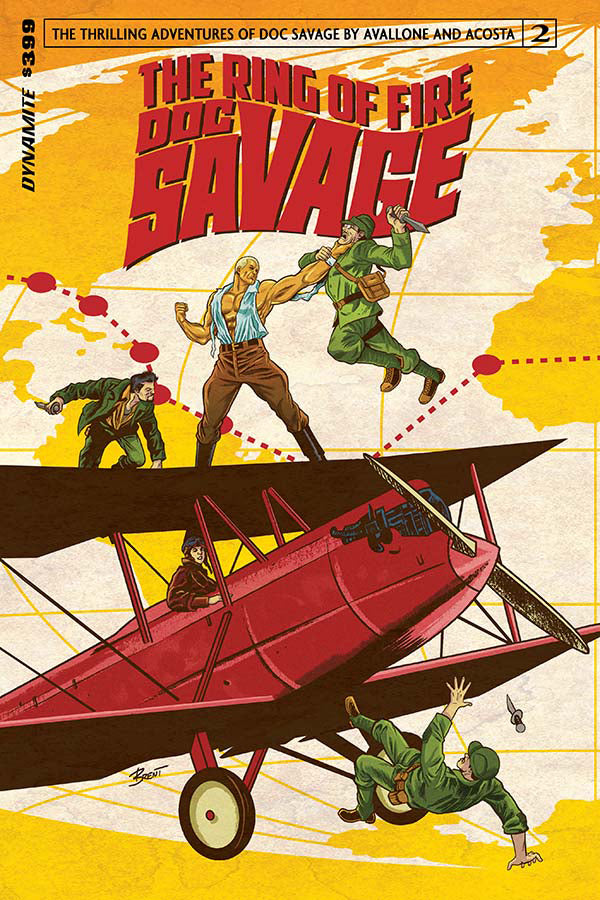 Doc Savage Ring Of Fire #2 (Of 4) Cvr A Schoonover (W) David Avallone (A) Dave Acosta (Ca) Brent Schoonover - xLs Comics