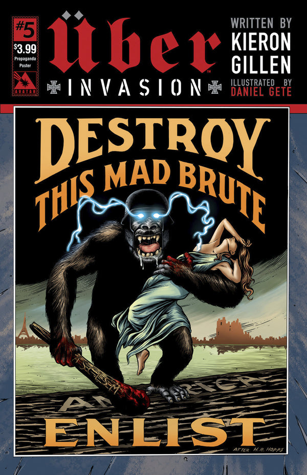 Uber Invasion #5 Propaganda Poster Cvr (Mr) (W) Kieron Gillen (A) Daniel Gete (Ca) Michael Dipascale - xLs Comics