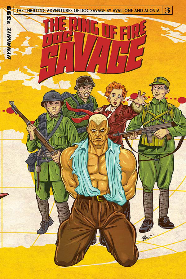 Doc Savage Ring Of Fire #3 (Of 4) Cvr A Schoonover (W) David Avallone (A) Dave Acosta (Ca) Brent Schoonover - xLs Comics