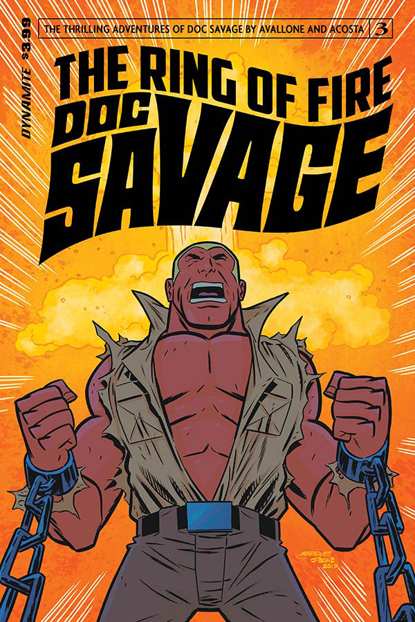 Doc Savage Ring Of Fire #3 (Of 4) Cvr B Marques (W) David Avallone (A) Dave Acosta (Ca) Anthony Marques, J. Bone - xLs Comics