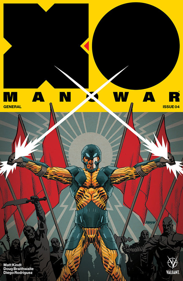 X-O Manowar (2017) #4 (New Arc) Cvr B Johnson (W) Matt Kindt (A) Doug Braithwaite (Ca) Dave Johnson - xLs Comics