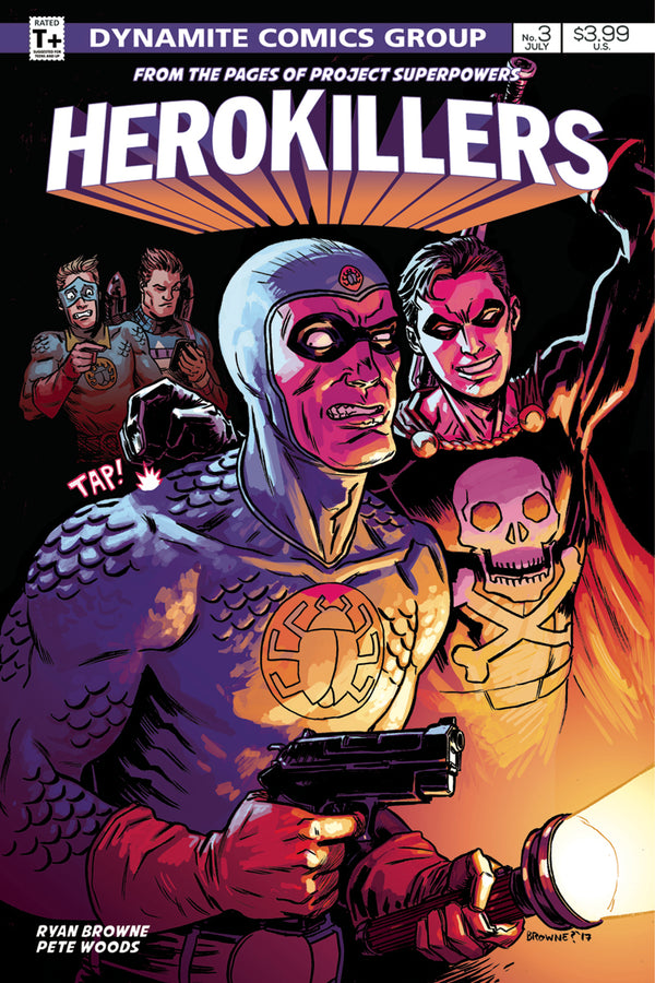 Project Superpowers Hero Killers #3 Cvr B Browne (W) Ryan Browne (A) Pete Woods (Ca) Ryan Browne - xLs Comics