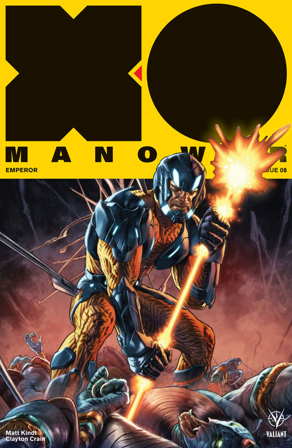 X-O Manowar (2017) #8 Cvr A Larosa (W) Matt Kindt (A) Clayton Crain, Renato Guedes, Khari Evans (Ca) Lewis Larosa - xLs Comics