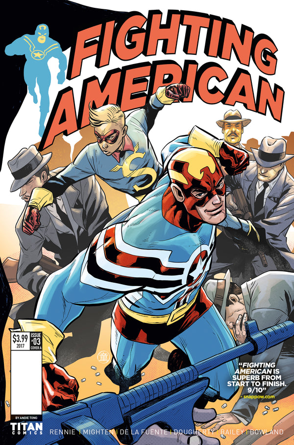 Fighting American #3 Cvr A Tong (W) Gordon Rennie (A) Duke Mighten, Jed Dougherty, Pc De La Fuente (Ca) Andie Tong - xLs Comics