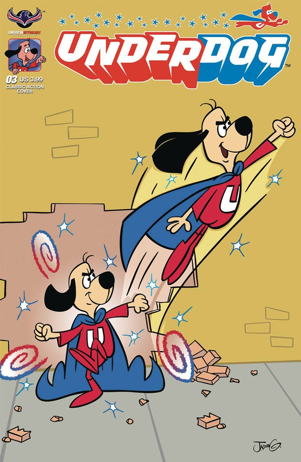 Underdog #3 Cvr B Classic Action (W) Pat Shand (A) Bill Galvan (Ca) Jacob Greenawalt - xLs Comics