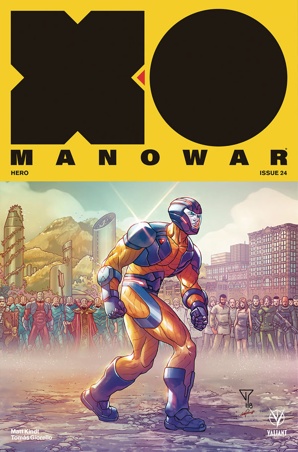 X-O Manowar (2017) #24 Cvr D Portela Interlocking (W) Matt Kindt (A) Tomas Giorello (Ca) Francis Portela - xLs Comics