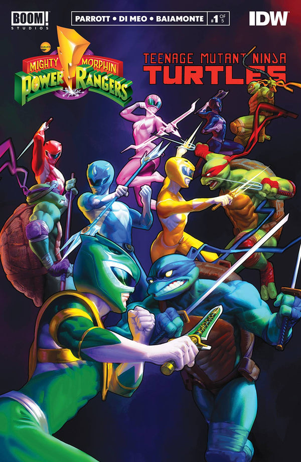 Power Rangers Teenage Mutant Ninja Turtles #1 (3Rd Ptg) (W) Ryan Parrott (A) Simone Di Meo (Ca) Ibrahem Swaid - xLs Comics