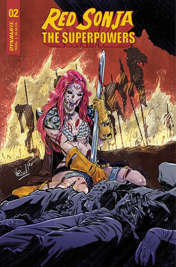 Red Sonja The Superpowers #2 Cvr D Federici (W) Dan Abnett (A) Jonathan Lau (Ca) Vincenzo Federici - xLs Comics