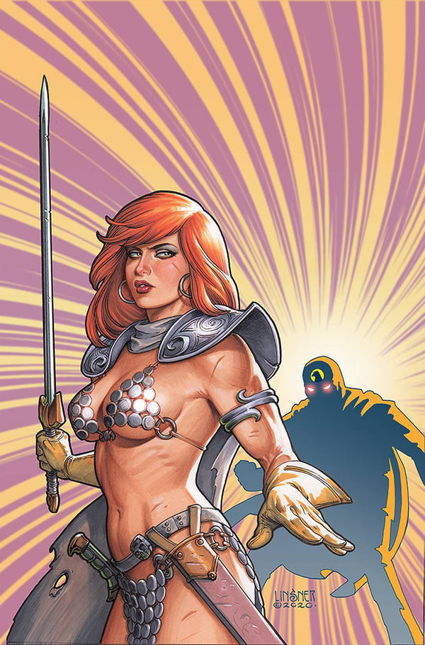 Red Sonja The Superpowers #2 Linsner Ltd Virgin Cvr (W) Dan Abnett (A) Jonathan Lau (Ca) Joseph Michael Linsner - xLs Comics