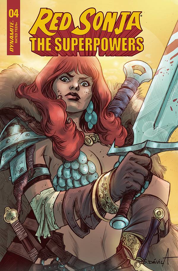 Red Sonja The Superpowers #4 Cvr G Davila (W) Dan Abnett (A) Jonathan Lau (Ca) Sergio Davila - xLs Comics