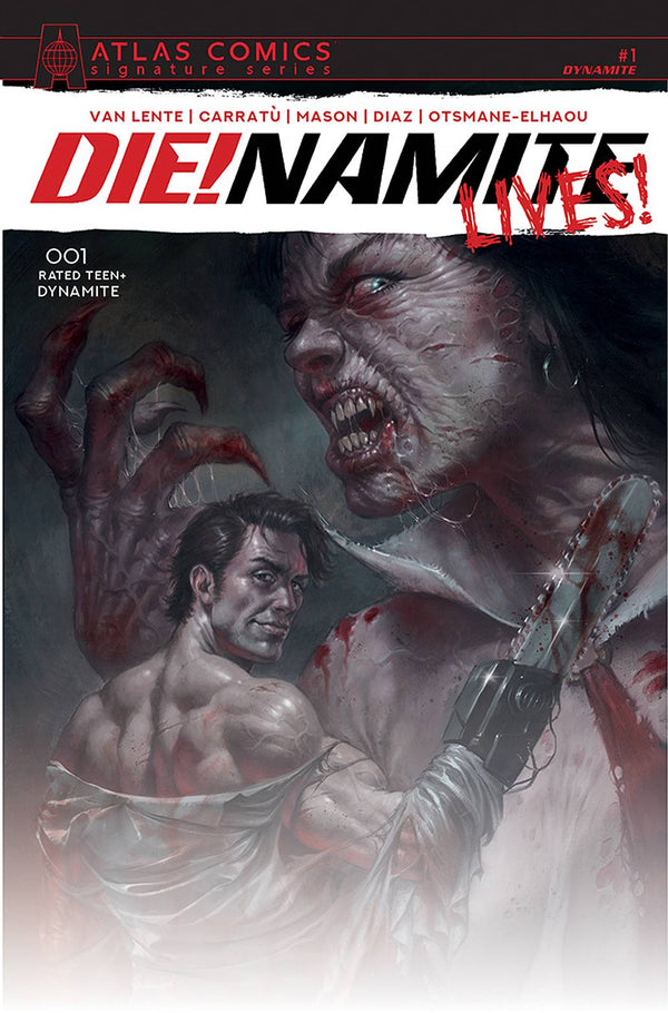 Die!Namite Lives #1 Van Lente Sgn Atlas Ed (W) Fred Van Lente (A) Vincenzo Carratu (Ca) Lucio Parrillo - xLs Comics