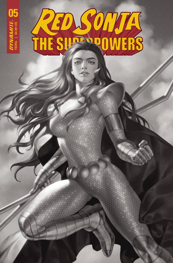 Red Sonja The Superpowers #5 Premium Yoon B&W Foc Cvr (W) Dan Abnett (A) Jonathan Lau (Ca) Jung-Geun Yoon - xLs Comics