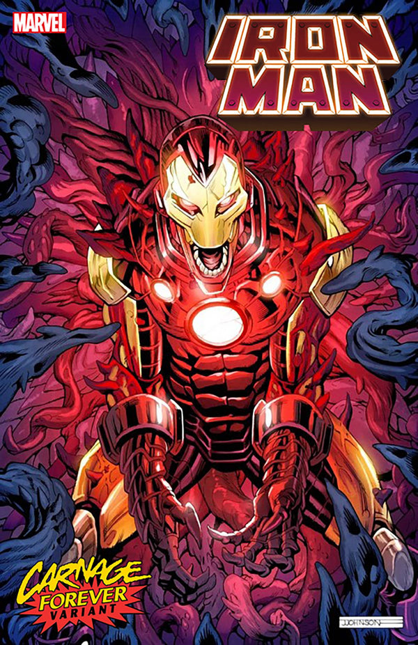 Iron Man #18 Jeff Johnson Carnage Forever Var (W) Christopher Cantwell (A) Ibraim Roberson (Ca) Jeff Johnson - xLs Comics