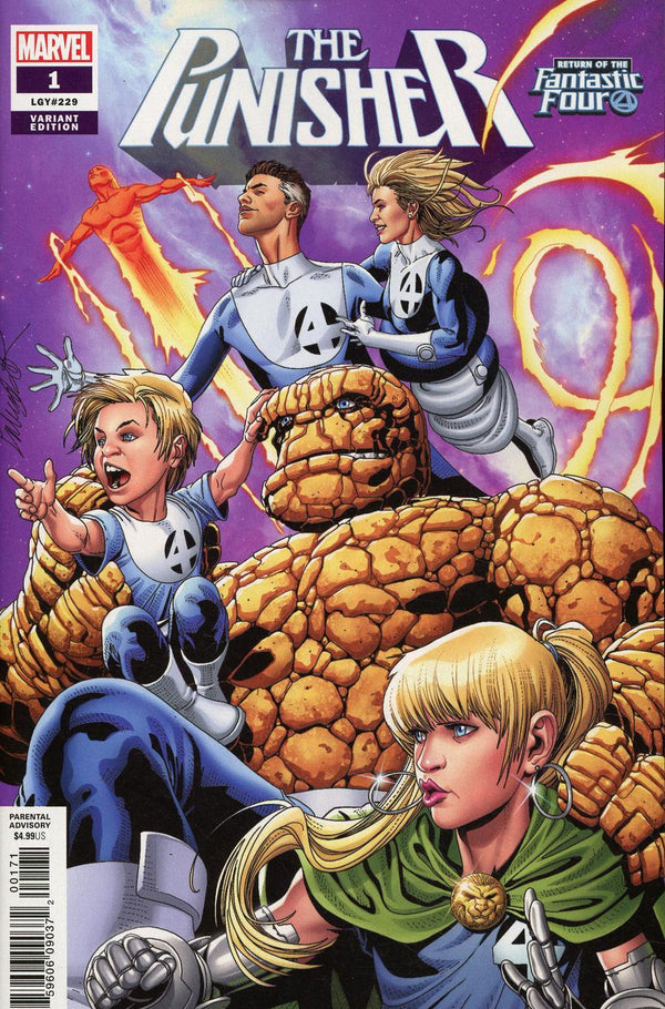 Punisher Vol 11 #1 Cover B Variant Salvador Larroca Return Of The Fantastic Four Cover - xLs Comics